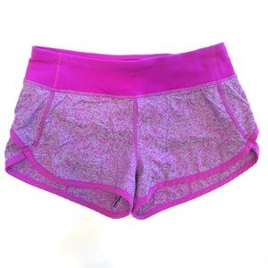 Ivivva/Lululemon Hot Pink + Grey Speedy Shorts
